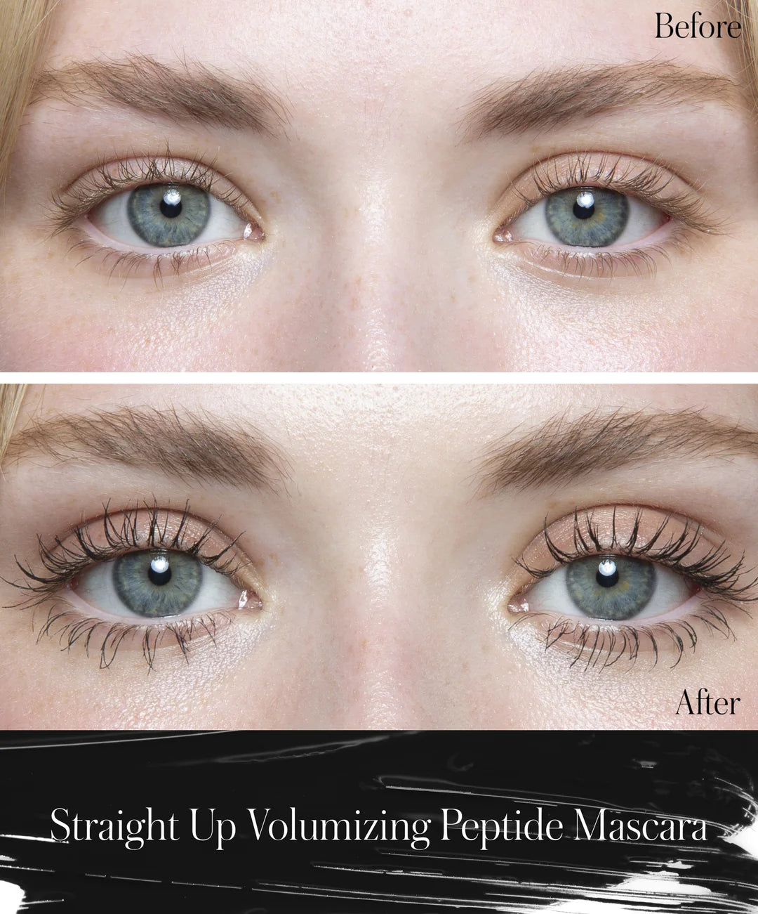 Straight Up - Mascara Volumizantă cu peptide